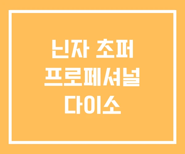 닌자 초퍼 프로페셔널 다이소