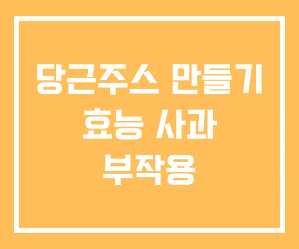 당근주스 만들기 효능 사과 부작용 당근주스 만들기 효능 사과 부작용