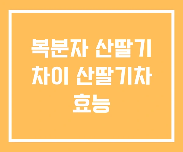 복분자 산딸기 차이 산딸기차 효능