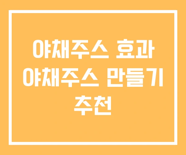야채주스 효과 야채주스 만들기 추천 야채주스 효과 야채주스 만들기 추천