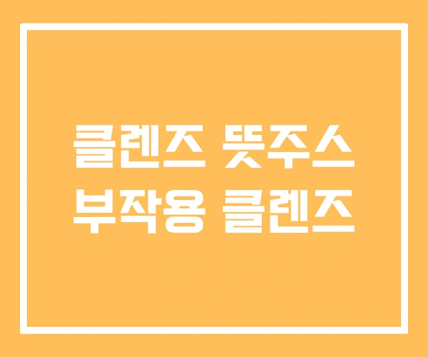 클렌즈 뜻주스 부작용 클렌즈 클렌즈 뜻주스 부작용 클렌즈